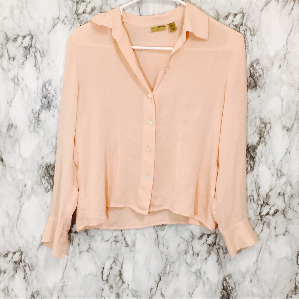 Calson Blush Button Down Blouse! - image 1
